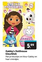 Promoties Gabby’`s dollhouse kleurblok - Huismerk - Boekenvoordeel - Geldig van 22/06/2024 tot 30/06/2024 bij BoekenVoordeel