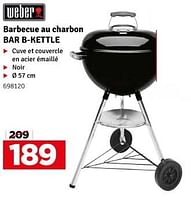 Promotions Barbecue au charbon bar b-kettle - Weber - Valide de 04/06/2024 à 30/06/2024 chez Mr. Bricolage