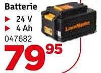 Promotions Batterie - LawnMaster - Valide de 04/06/2024 à 30/06/2024 chez Mr. Bricolage