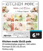 Promoties Kitchen mode 15x15 pads - Huismerk - Boekenvoordeel - Geldig van 22/06/2024 tot 30/06/2024 bij BoekenVoordeel