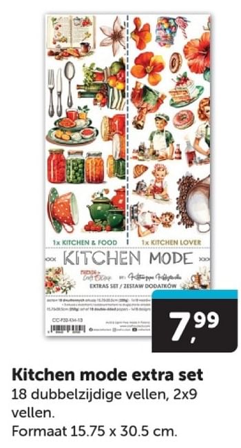 Promoties Kitchen mode extra set - Huismerk - Boekenvoordeel - Geldig van 22/06/2024 tot 30/06/2024 bij BoekenVoordeel