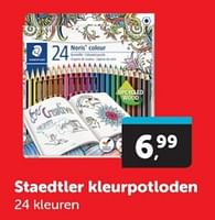 Promoties Staedtler kleurpotloden - Staedtler - Geldig van 22/06/2024 tot 30/06/2024 bij BoekenVoordeel