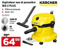Promotions Kärcher aspirateur eau et poussière wd 2 plus - Kärcher - Valide de 04/06/2024 à 30/06/2024 chez Mr. Bricolage