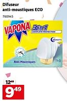 Promotions Difuseur anti-moustiques eco - Vapona - Valide de 04/06/2024 à 30/06/2024 chez Mr. Bricolage