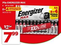 Promotions Pile energizer max - Energizer - Valide de 04/06/2024 à 30/06/2024 chez Mr. Bricolage
