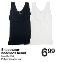 Promoties Shapewear naadloos hemd - Huismerk - Zeeman  - Geldig van 21/06/2024 tot 05/07/2024 bij Zeeman
