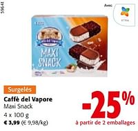 Promotions Caffè del vapore maxi snack - Produit maison - Colruyt - Valide de 19/06/2024 à 01/07/2024 chez Colruyt