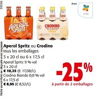 Promotions Aperol spritz - Aperol - Valide de 19/06/2024 à 01/07/2024 chez Colruyt