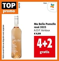 Promotions Ma belle pomelle rosé 2023 a.o.p. ventoux - Vins rosé - Valide de 19/06/2024 à 01/07/2024 chez Colruyt