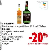 Promotions Saint james royal ambré - Saint James - Valide de 19/06/2024 à 01/07/2024 chez Colruyt