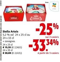 Promotions Stella artois - Stella Artois - Valide de 19/06/2024 à 01/07/2024 chez Colruyt