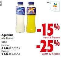 Promoties Aquarius alle flessen - Aquarius - Geldig van 19/06/2024 tot 01/07/2024 bij Colruyt