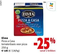 Promoties Elvea pizza a casa tomatenbasis voor pizza - Elvea - Geldig van 19/06/2024 tot 01/07/2024 bij Colruyt