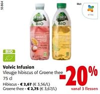 Promoties Volvic infusion vleugje hibiscus of groene thee - Volvic - Geldig van 19/06/2024 tot 01/07/2024 bij Colruyt