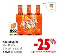 Promotions Aperol spritz apéritif amer - Aperol - Valide de 19/06/2024 à 01/07/2024 chez Colruyt