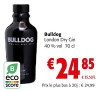 Promotions Bulldog london dry gin - Bulldog - Valide de 19/06/2024 à 01/07/2024 chez Colruyt