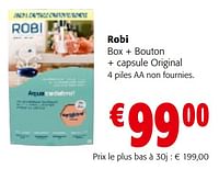 Promotions Robi box + bouton + capsule original - Robi - Valide de 19/06/2024 à 01/07/2024 chez Colruyt