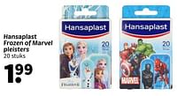 Promoties Hansaplast frozen of marvel pleisters - Hansaplast - Geldig van 23/06/2024 tot 30/06/2024 bij Wibra