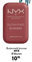 Promoties Buttermelt bronzer - NYX  - Geldig van 19/06/2024 tot 02/07/2024 bij DI