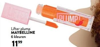 Promoties Lifter plump - Maybelline - Geldig van 19/06/2024 tot 02/07/2024 bij DI