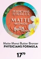Promoties Matte monoi butter bronzer - Physicians Formula - Geldig van 19/06/2024 tot 02/07/2024 bij DI
