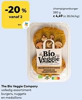 Promoties The bio veggie company champignonburger - The Bio Veggie Company - Geldig van 19/06/2024 tot 16/07/2024 bij Bioplanet