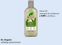 Promoties Dr. organic hemp oil shampoo + conditioner - Dr. Organic - Geldig van 19/06/2024 tot 16/07/2024 bij Bioplanet