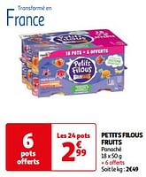 Promoties Petits filous fruits - Yoplait - Geldig van 25/06/2024 tot 30/06/2024 bij Auchan