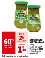 Promoties Sauce pesto vert panzani - Panzani - Geldig van 25/06/2024 tot 30/06/2024 bij Auchan