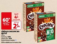 Promoties Céréales chocapic bio nestlé - Nestlé - Geldig van 25/06/2024 tot 30/06/2024 bij Auchan