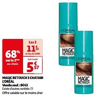 Promoties Magic retouch 3 chatain l`oréal - L'Oreal Paris - Geldig van 25/06/2024 tot 30/06/2024 bij Auchan