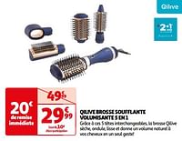 Promoties Qilive brosse soufflante volumisante 5 en 1 - Qilive - Geldig van 25/06/2024 tot 30/06/2024 bij Auchan