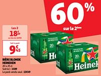 Promoties Bière blonde heineken - Heineken - Geldig van 25/06/2024 tot 01/07/2024 bij Auchan