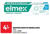 Promoties Dentifrice sensitive original elmex - Elmex - Geldig van 25/06/2024 tot 01/07/2024 bij Auchan