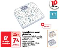 Promoties Qilive pèse-personne mécanique - Qilive - Geldig van 25/06/2024 tot 01/07/2024 bij Auchan