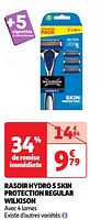 Promoties Rasoir hydro 5 skin protection regular wilkinson - Wilkinson - Geldig van 25/06/2024 tot 01/07/2024 bij Auchan