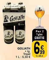 Promoties Goliath tripel - Goliath - Geldig van 25/06/2024 tot 01/07/2024 bij Cora