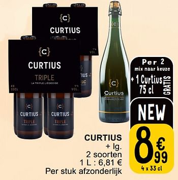 Promoties Curtius - Curtius - Geldig van 25/06/2024 tot 01/07/2024 bij Cora