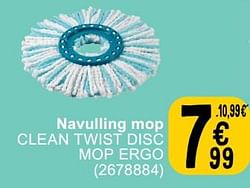 Navulling mop clean twist disc mop ergo