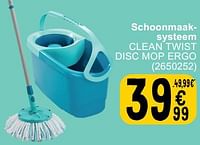 Promoties Schoonmaaksysteem clean twist disc mop ergo - Leifheit - Geldig van 25/06/2024 tot 08/07/2025 bij Cora