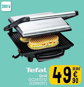 Promoties Tefal grill gc241d12 - Tefal - Geldig van 25/06/2024 tot 08/07/2025 bij Cora