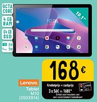 Promoties Lenovo tablet m10 - Lenovo - Geldig van 25/06/2024 tot 08/07/2025 bij Cora