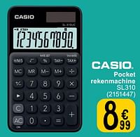 Pocket rekenmachine sl310-Casio