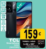 Promoties Tcl smartphone 50se - TCL - Geldig van 25/06/2024 tot 08/07/2025 bij Cora