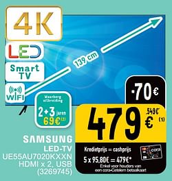 Samsung led-tv ue55au7020kxxn