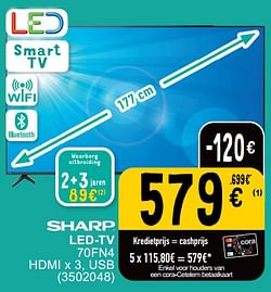 Sharp led-tv 70fn4