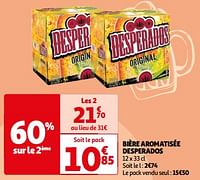 Promotions Bière aromatisée desperados - Desperados - Valide de 25/06/2024 à 30/06/2024 chez Auchan Ronq