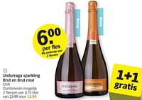 Promoties Undurraga sparkling brut en brut rosé - Schuimwijnen - Geldig van 24/06/2024 tot 30/06/2024 bij Albert Heijn