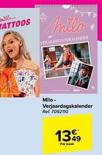 Milo - verjaardagskalender-Huismerk - Carrefour 