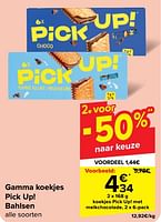 Promoties Koekjes pick up! met melkchocolade - Bahlsen - Geldig van 26/06/2024 tot 08/07/2024 bij Carrefour